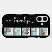 Coques Case-Mate iPhone Famille de polices Photo Noir Script (Verso (horizontal))