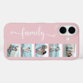 Coques Case-Mate iPhone Famille de polices Script Photo Rose Blush (Verso (horizontal))