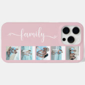 Coques Case-Mate iPhone Famille de polices Script Photo Rose Blush (Verso (horizontal))