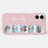 Coques Case-Mate iPhone Famille de polices Script Photo Rose Blush (Verso (horizontal))