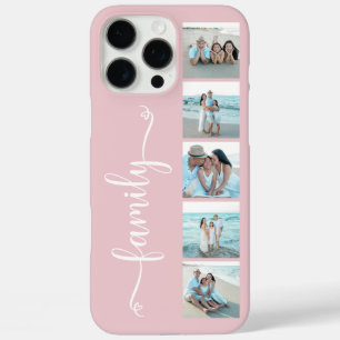 Coques iPhone 16 Pro Max Famille de polices Script Photo Rose Blush