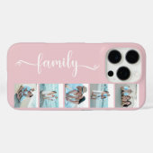 Coques Case-Mate iPhone Famille de polices Script Photo Rose Blush (Verso (horizontal))