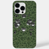 Coques Case-Mate iPhone Famille de ratons laveurs dans un buisson (Verso)