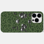 Coques Case-Mate iPhone Famille de ratons laveurs dans un buisson (Verso (horizontal))