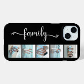Coques Case-Mate iPhone Famille de scripts Photo Noir (Verso (horizontal))