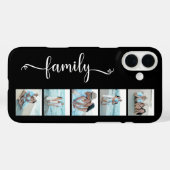 Coques Case-Mate iPhone Famille de scripts Photo Noir (Verso (horizontal))