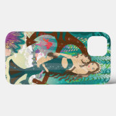 Coques Case-Mate iPhone Famille de sirènes (brunes) (Verso (horizontal))