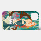 Coques Case-Mate iPhone Famille de sirènes (rousses) (Verso (horizontal))