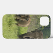 Coques Case-Mate iPhone Famille d'éléphants indiens (Verso (horizontal))