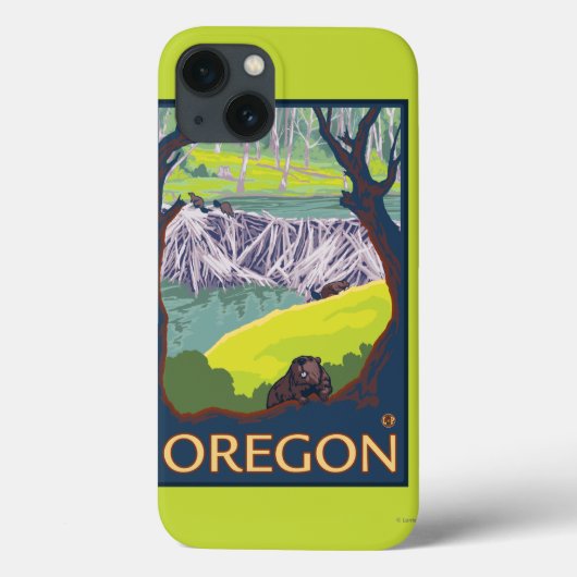 Coques Case-Mate iPhone Famille des castors (Verso)