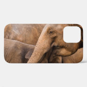Coques Case-Mate iPhone Famille des éléphants : Faune majestueuse (Verso (horizontal))