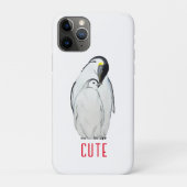 Coques Case-Mate iPhone Famille mignonne de pingouins empereurs T-Shirt (Dos)
