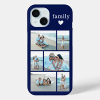 Famille Moderne 6 Photo Bleu Marine