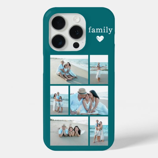 Coques Case-Mate iPhone Famille moderne 6 Photo Sarcelle (Verso)