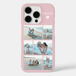 Coques iPhone 16 Pro Famille Moderne 6 Rose Pâle Photo