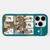 Coques Case-Mate iPhone Famille Moderne 8 Photo Sarcelle (Verso (horizontal))