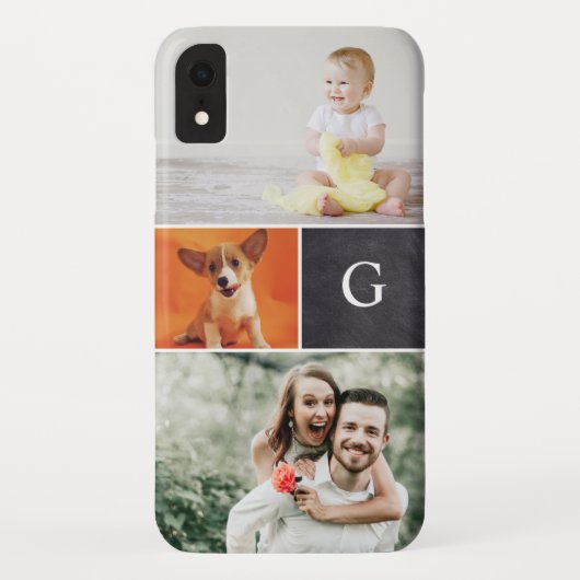 Coques Case-Mate iPhone Famille Monogramme de tableau de bord simple Colla (Dos)