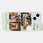 Coques Case-Mate iPhone Famille Noël Photo Grand-mère Personnaliser (Verso (horizontal))