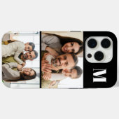Coques Case-Mate iPhone Famille personnalisée 2 Photo & Monogramme (Verso (horizontal))