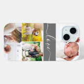 Coques Case-Mate iPhone Famille Photo Maman Souvenirs Love Script Custom (Verso (horizontal))