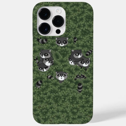 Coques Case-Mate iPhone Famille Raccoon dans Bush (Verso)
