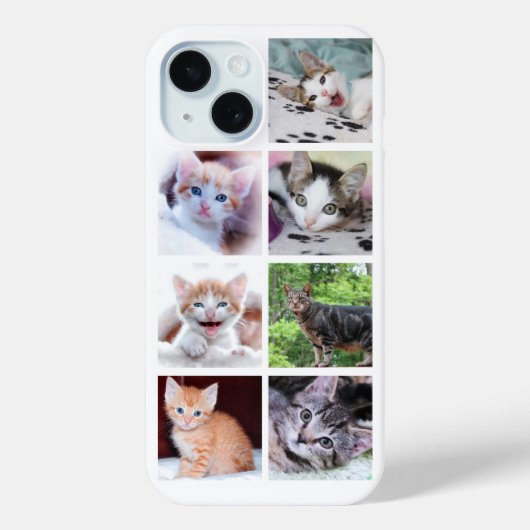 Coques Case-Mate iPhone Family Pet 7 Carré Photo Collage (Verso)