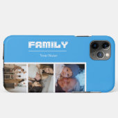 Coques Case-Mate iPhone Family Photo Collage blue 4 Picture (Dos (Horizontal))