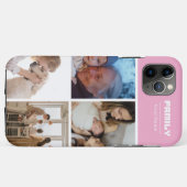 Coques Case-Mate iPhone Family Photo Collage pink 4 Picture (Dos (Horizontal))