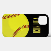 Coques Case-Mate iPhone Fan de softball (Verso (horizontal))