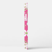 Coques Case-Mate iPhone Fancy Elephant Floral Rose Vert (Verso / Droite)