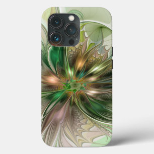 Case-Mate iPhone Case Fantaisie Abstraite Moderne Fleur Fractale Colorée