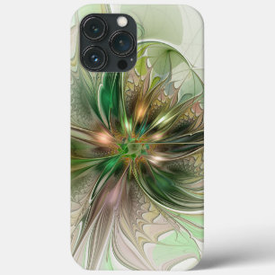 Case-Mate iPhone Case Fantaisie Abstraite Moderne Fleur Fractale Colorée