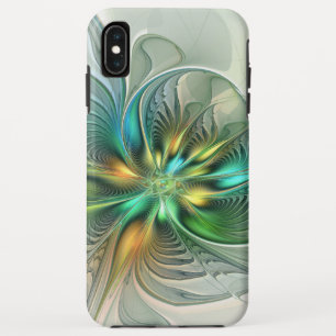Case-Mate iPhone Case Fantaisie Abstraite Moderne Fleur Fractale Colorée