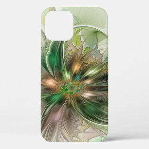 Case-Mate iPhone Case Fantaisie Abstraite Moderne Fleur Fractale Colorée
