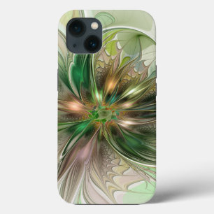 Case-Mate iPhone Case Fantaisie Abstraite Moderne Fleur Fractale Colorée