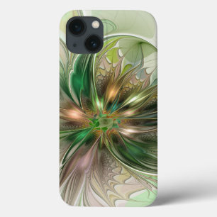 Case-Mate iPhone Case Fantaisie Abstraite Moderne Fleur Fractale Colorée