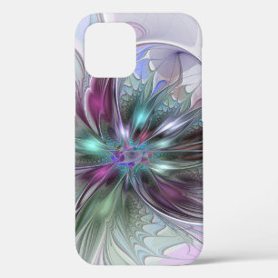 Case-Mate iPhone Case Fantaisie Abstraite Moderne Fractale Fleur Colorée