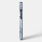 Coques Case-Mate iPhone Fantaisie dynamique Abstrait Tons bleus Art fracta (Verso / Gauche)