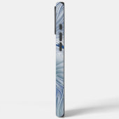 Coques Case-Mate iPhone Fantaisie dynamique Abstrait Tons bleus Art fracta (Verso / Gauche)