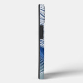 Coques Case-Mate iPhone Fantaisie dynamique Abstrait Tons bleus Art fracta (Verso / Droite)