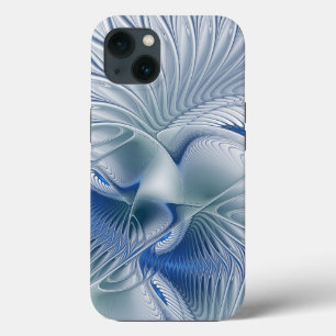 Case-Mate iPhone Case Fantaisie dynamique Abstrait Tons bleus Art fracta