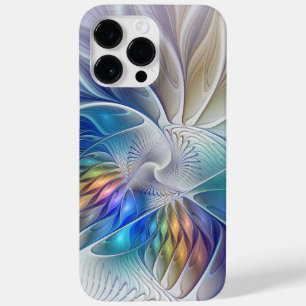 Coque Pour Pour iPhone 14 Pro Max Fantaisie florale, fleur fractale abstraite coloré