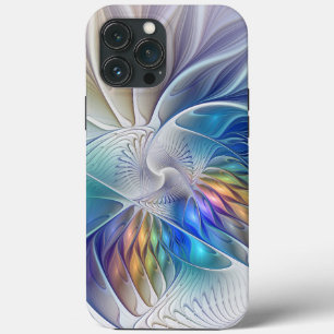 Case-Mate iPhone Case Fantaisie florale, fleur fractale abstraite coloré