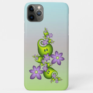 Case-Mate iPhone Case Fantaisie florale fleurs lilas formes vertes fract