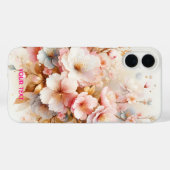 Coques Case-Mate iPhone Fantaisie Rose Pâle Sakura Mignon (Verso (horizontal))