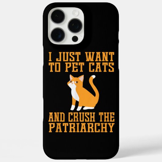 Coques Case-Mate iPhone Fantastique chats et broyer le T-shirt Patriarcat (Verso)