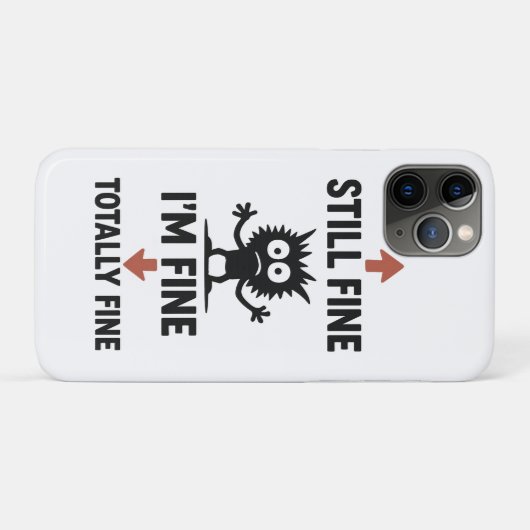 Coques Case-Mate iPhone Fantastique T-shirt "I’m Fine" Flèches (Dos (Horizontal))