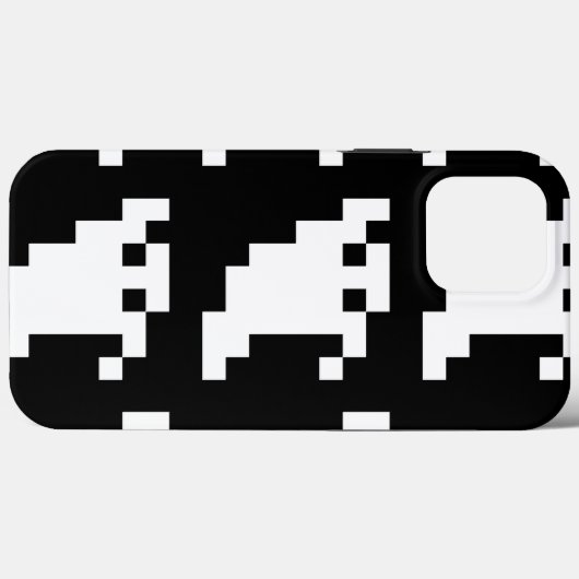 Coques Case-Mate iPhone Fantôme à 8 bits pour pixels (Verso (horizontal))