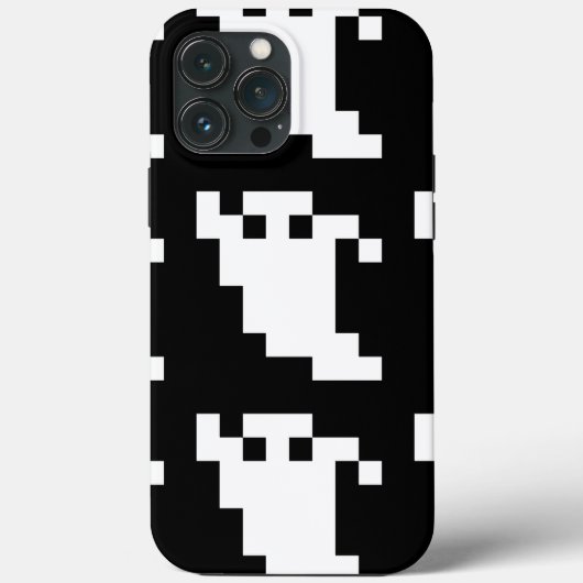 Coques Case-Mate iPhone Fantôme à 8 bits pour pixels (Verso)
