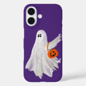 Coques Case-Mate iPhone Fantôme de Trick Or Treating avec seau de bonbons  (Verso)